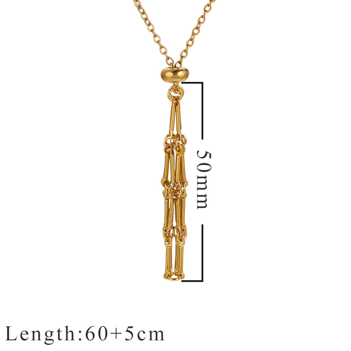 5 pcs/bag Stainless Steel Bamboo Net Necklace DIY Accessory