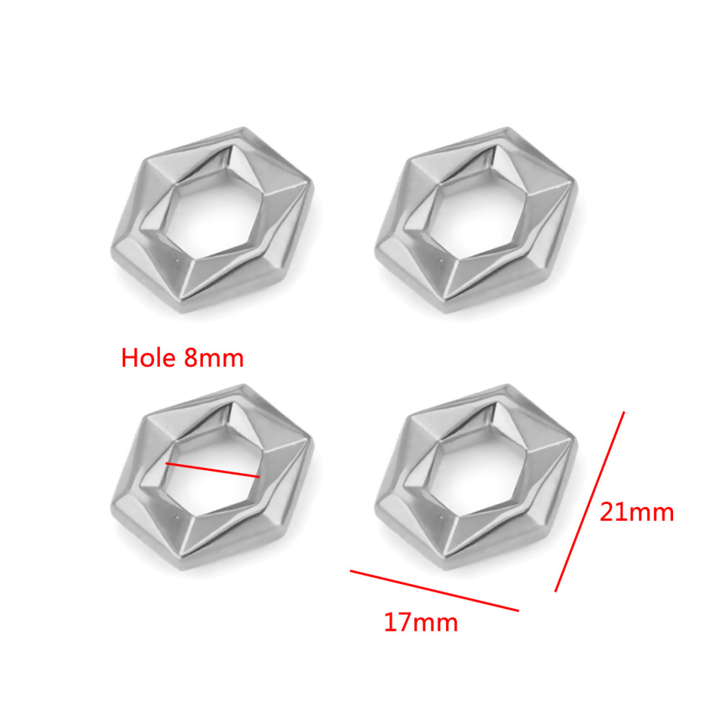 20 pcs/bag Stainless Steel Divider Beads in Various Shapes, DIY Accessories