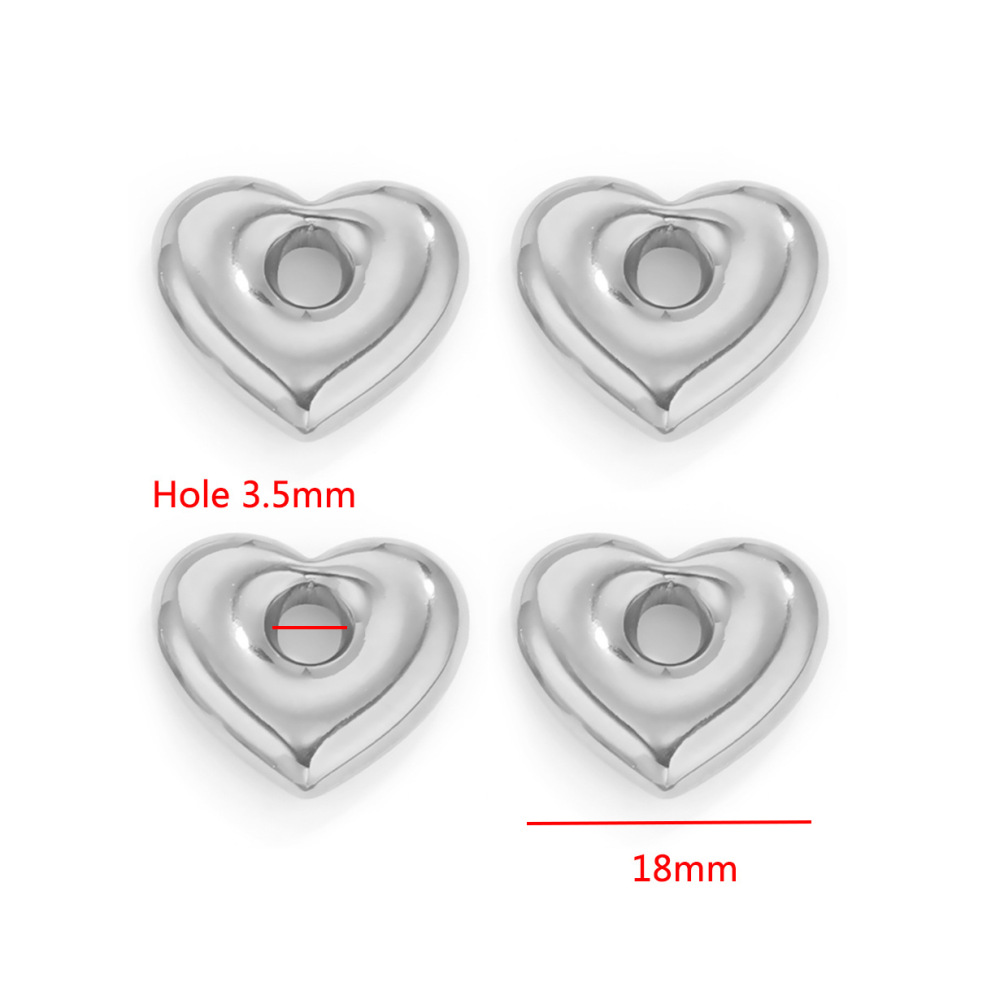20 pcs/bag Stainless Steel Divider Beads in Various Shapes, DIY Accessories