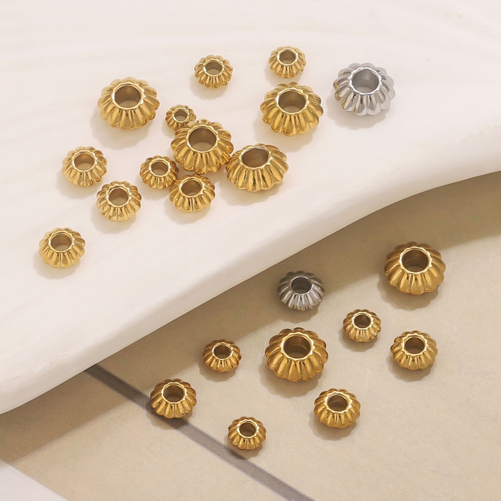100 pcs/bag Stainless Steel Spacer Beads DIY Accessories