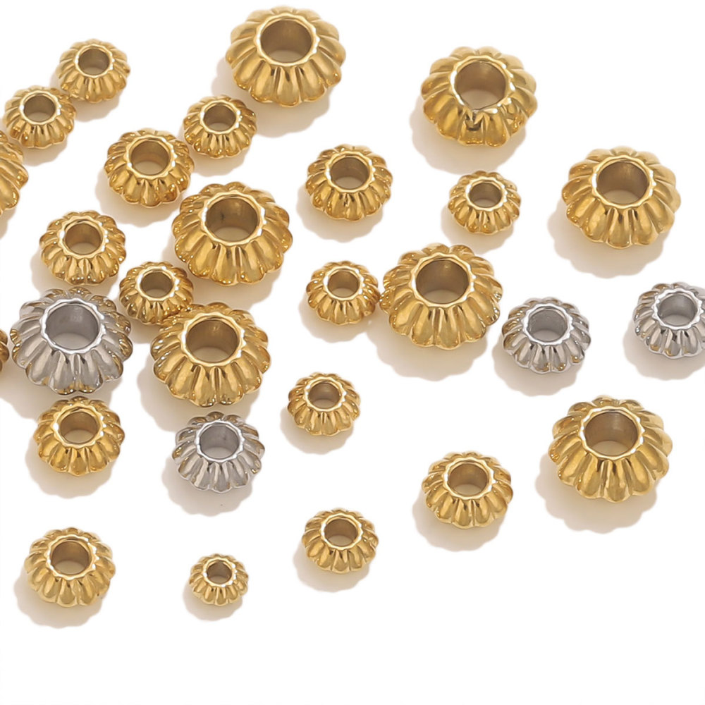 100 pcs/bag Stainless Steel Spacer Beads DIY Accessories