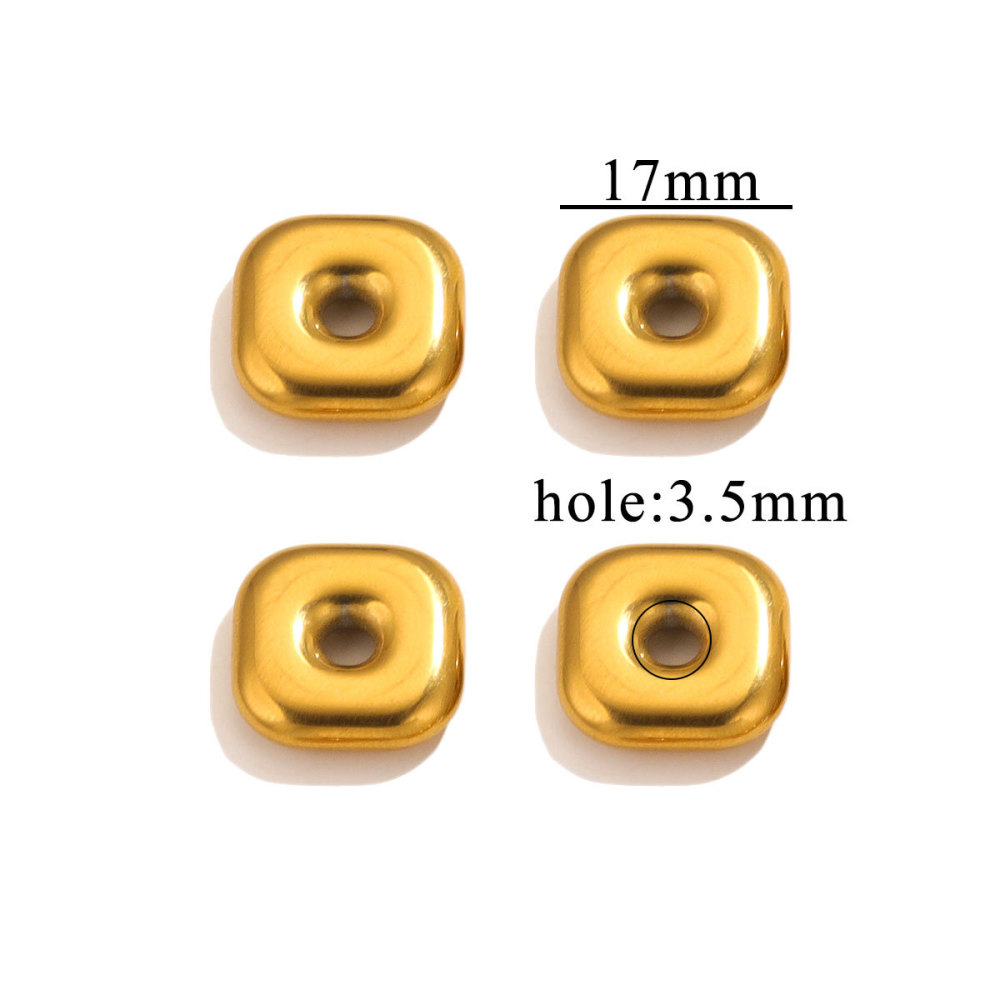 20 pcs/bag Stainless Steel Divider Beads in Various Shapes, DIY Accessories