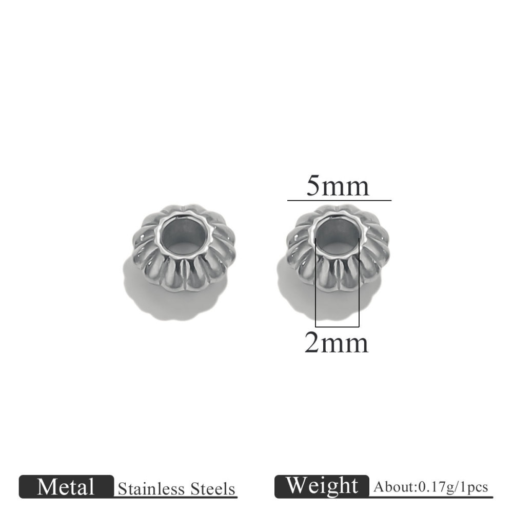 100 pcs/bag Stainless Steel Spacer Beads DIY Accessories