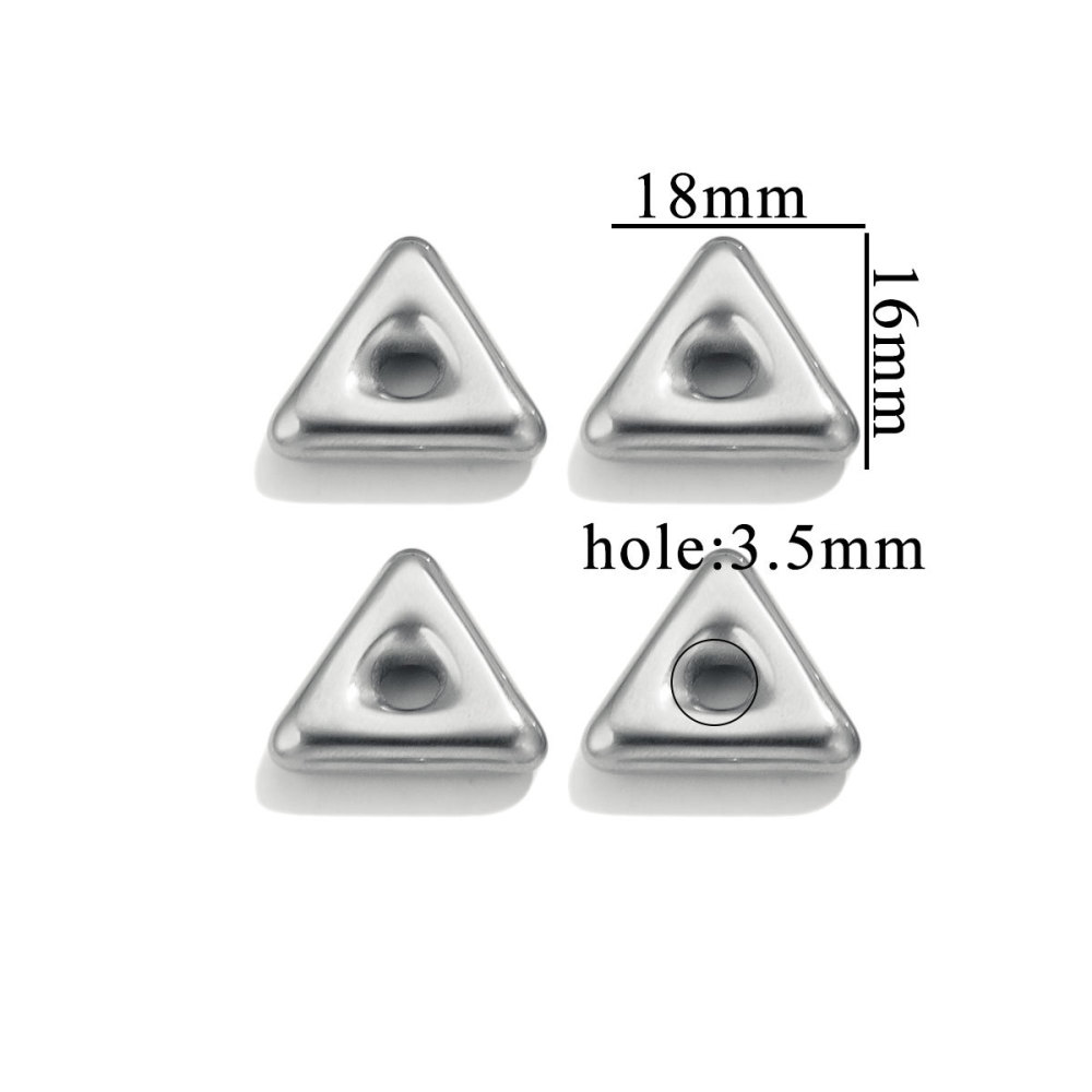 20 pcs/bag Stainless Steel Divider Beads in Various Shapes, DIY Accessories