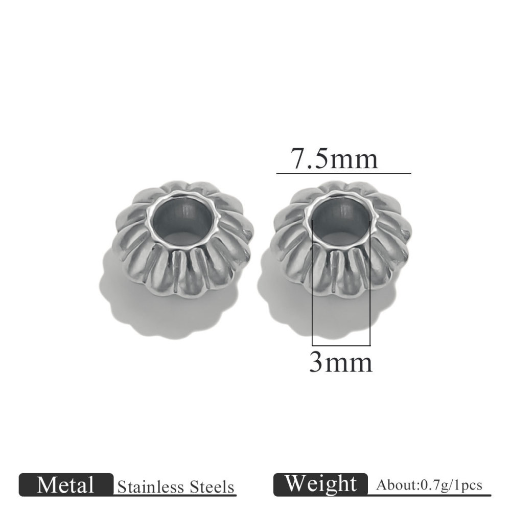 100 pcs/bag Stainless Steel Spacer Beads DIY Accessories