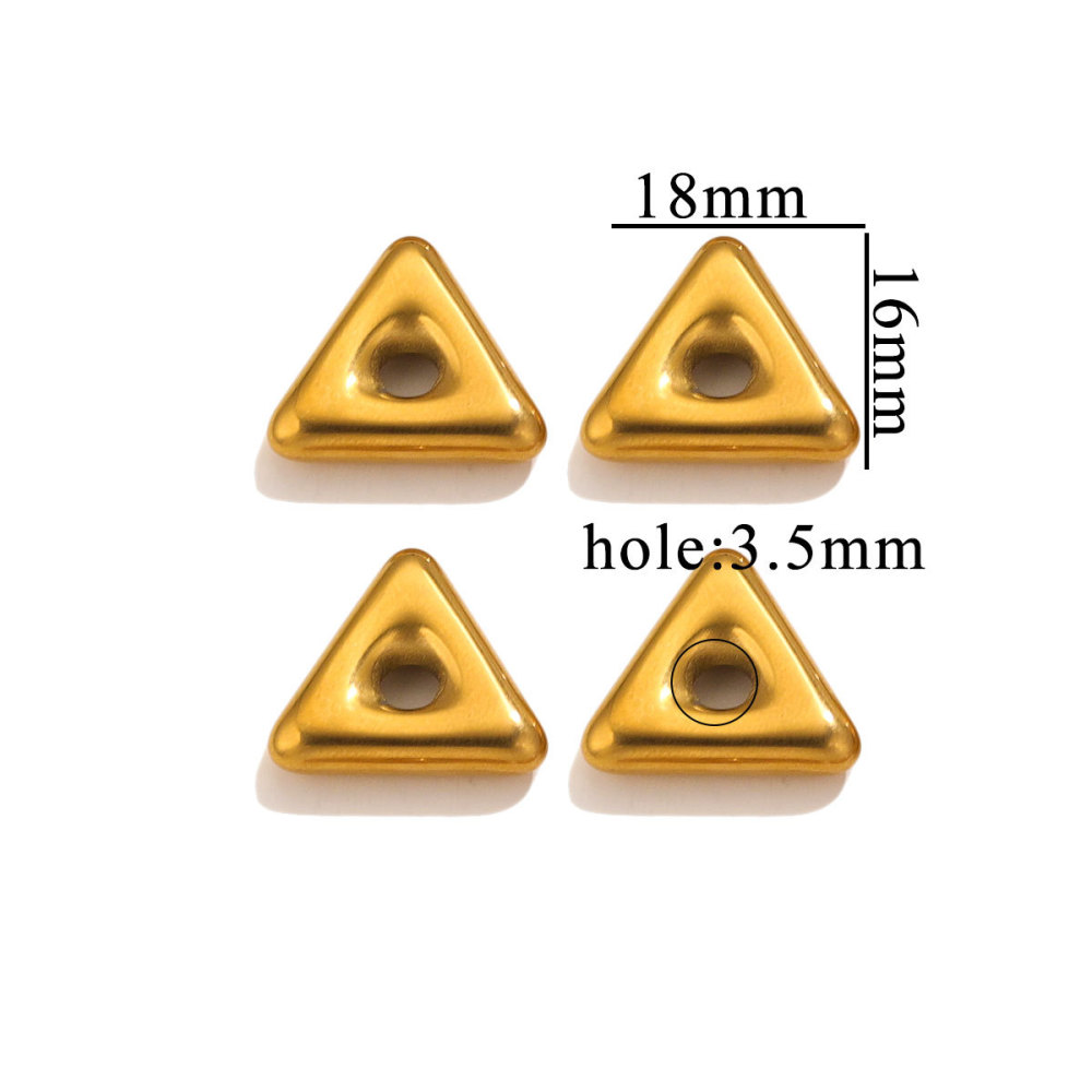 20 pcs/bag Stainless Steel Divider Beads in Various Shapes, DIY Accessories