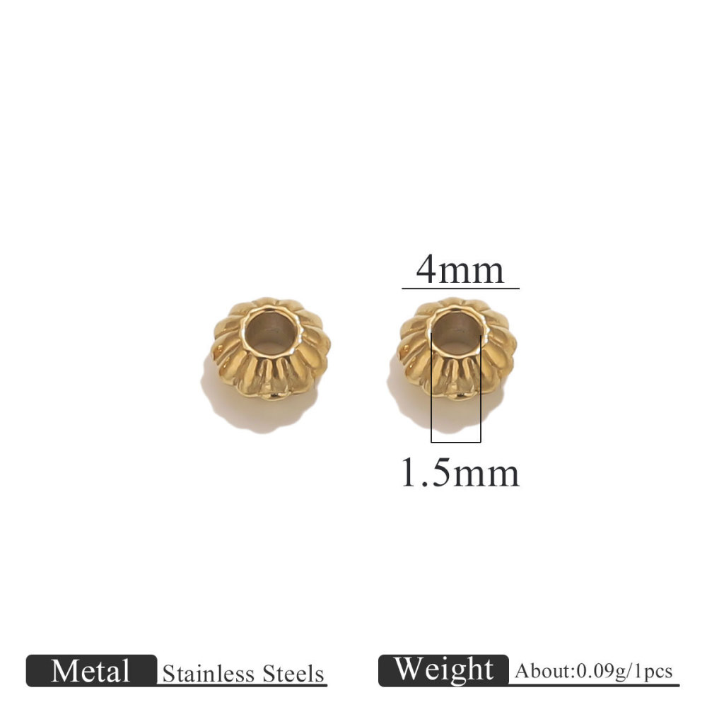 100 pcs/bag Stainless Steel Spacer Beads DIY Accessories