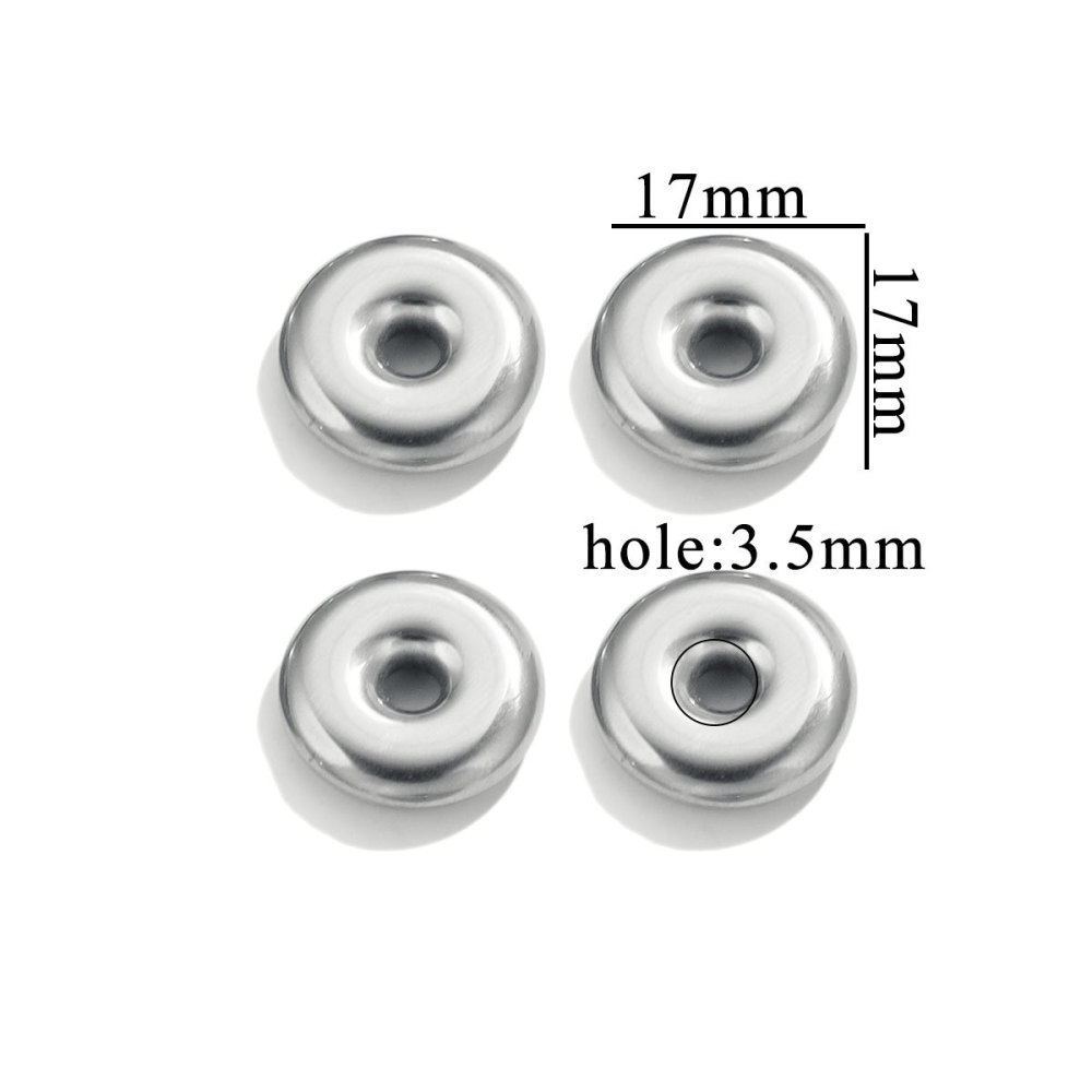 20 pcs/bag Stainless Steel Divider Beads in Various Shapes, DIY Accessories