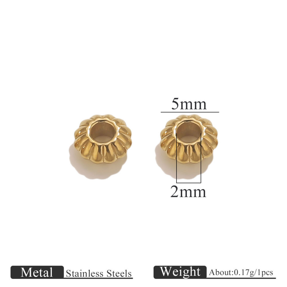 100 pcs/bag Stainless Steel Spacer Beads DIY Accessories