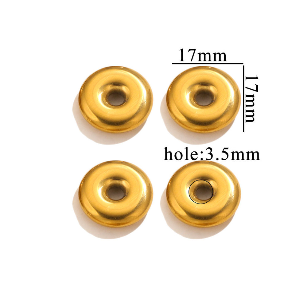 20 pcs/bag Stainless Steel Divider Beads in Various Shapes, DIY Accessories