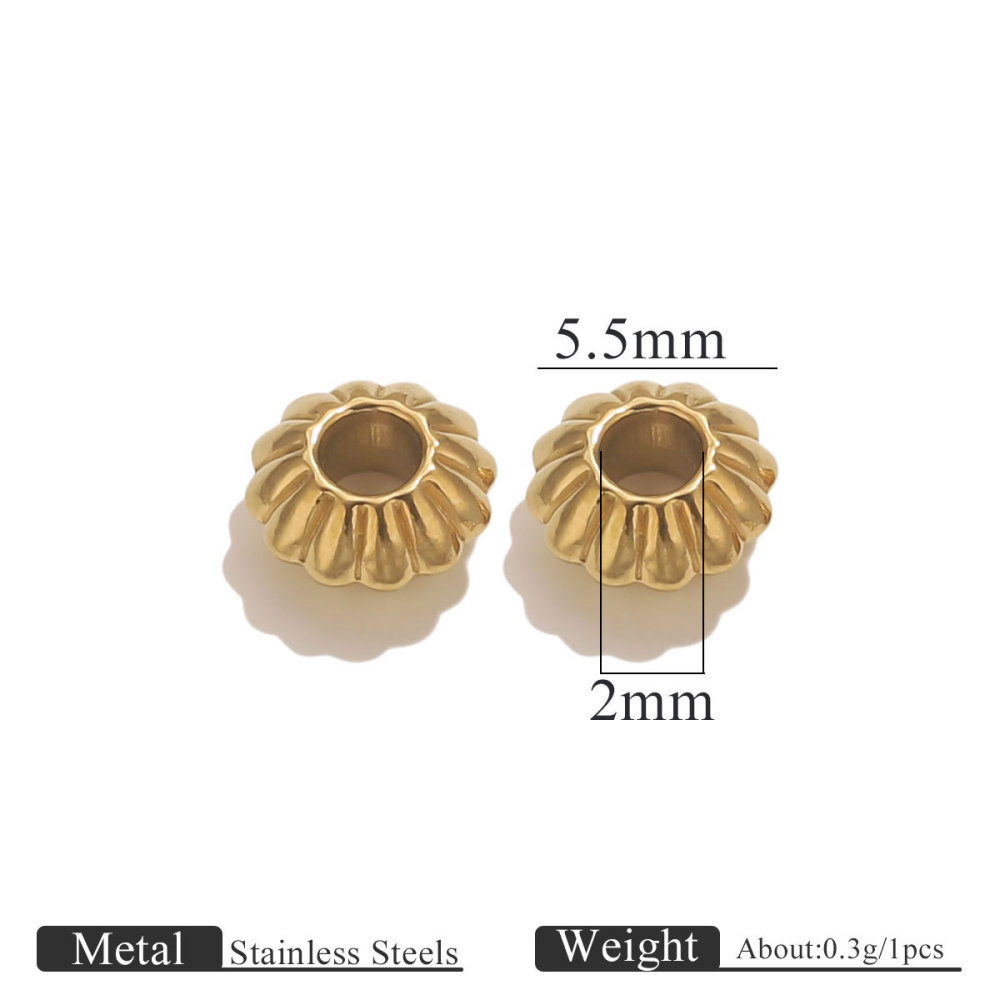 100 pcs/bag Stainless Steel Spacer Beads DIY Accessories