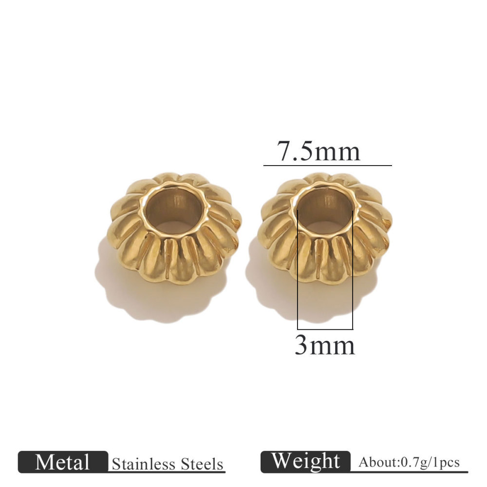 100 pcs/bag Stainless Steel Spacer Beads DIY Accessories