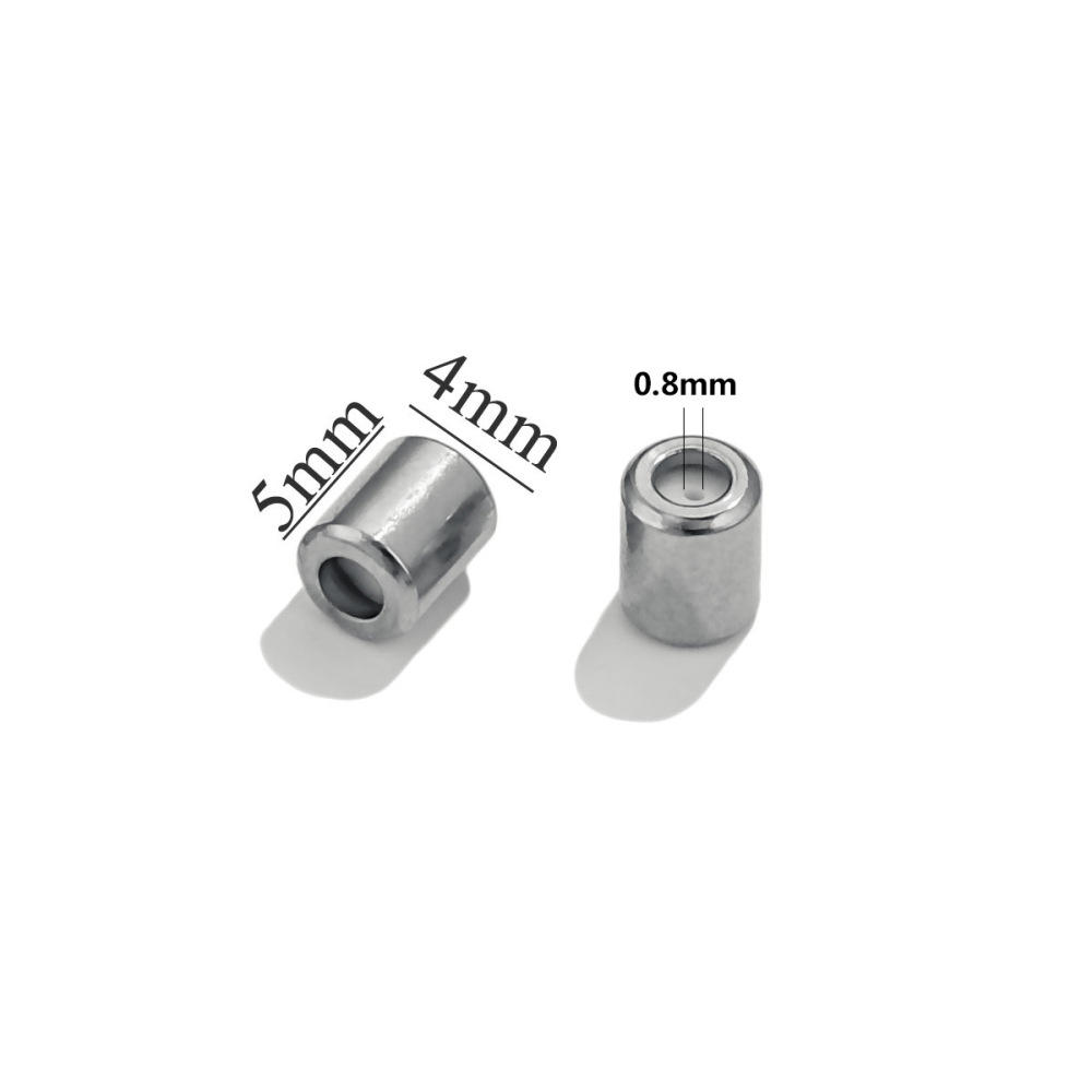 40 pcs/bag Stainless Steel Bracelet and Necklace Positioning Beads DIY Accessories