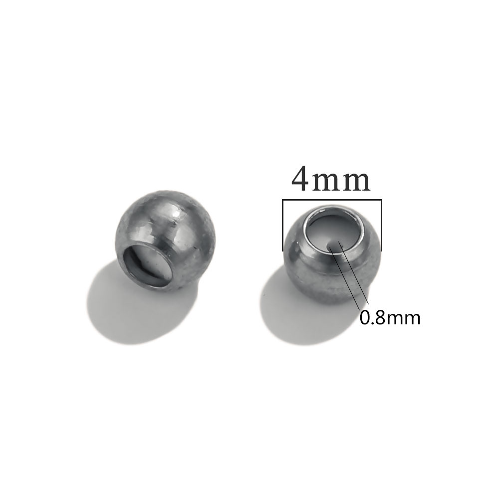 40 pcs/bag Stainless Steel Bracelet and Necklace Positioning Beads DIY Accessories