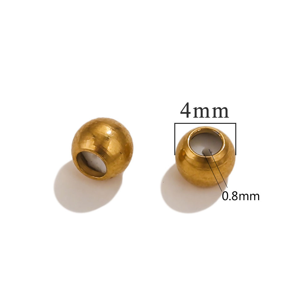 40 pcs/bag Stainless Steel Bracelet and Necklace Positioning Beads DIY Accessories
