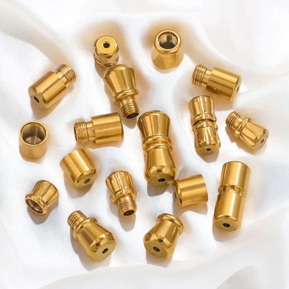 20 pcs/bag Stainless Steel Threaded Peanut Buckles DIY Accessories