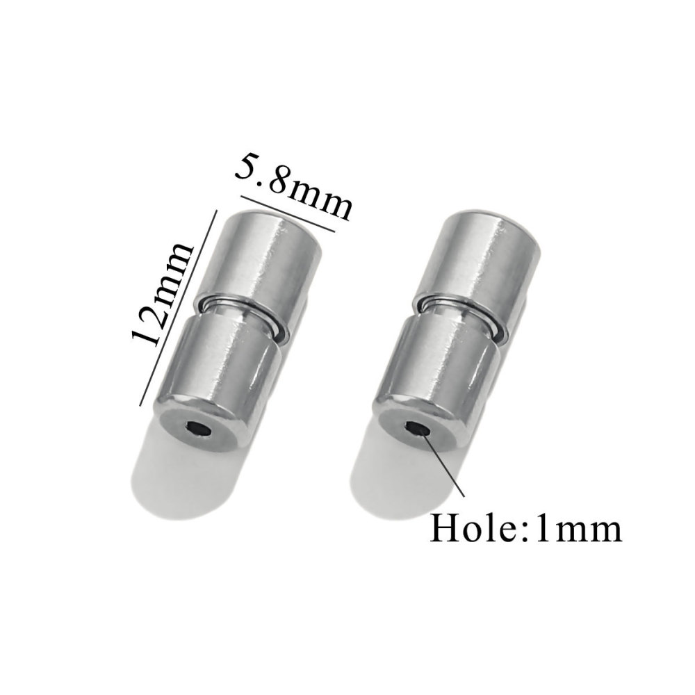 20 pcs/bag Stainless Steel Threaded Peanut Buckles DIY Accessories