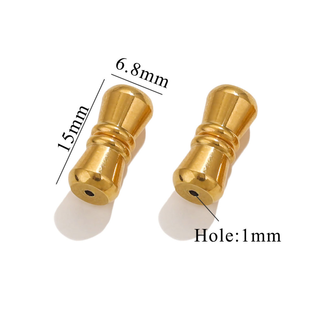 20 pcs/bag Stainless Steel Threaded Peanut Buckles DIY Accessories