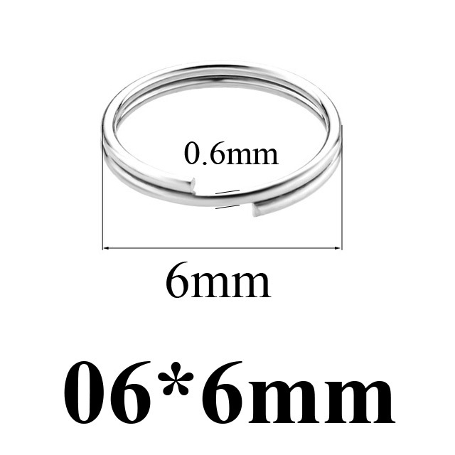 1000 pcs/bag Stainless Steel Mini Keychain Connector Rings DIY Accessories