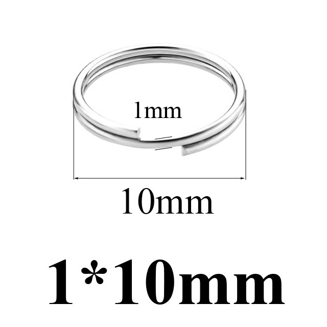 1000 pcs/bag Stainless Steel Mini Keychain Connector Rings DIY Accessories