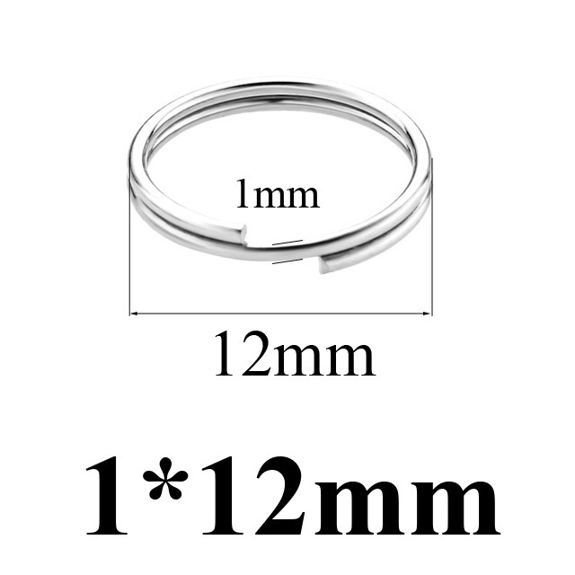 1000 pcs/bag Stainless Steel Mini Keychain Connector Rings DIY Accessories