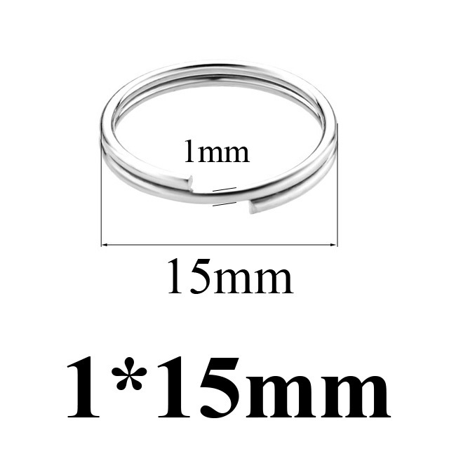 1000 pcs/bag Stainless Steel Mini Keychain Connector Rings DIY Accessories