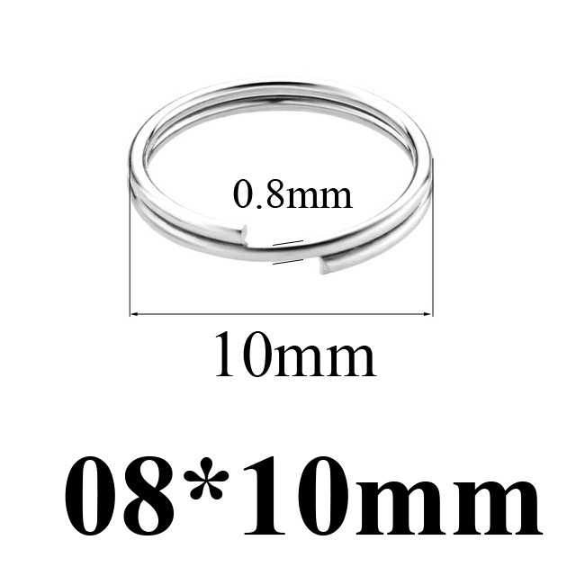 1000 pcs/bag Stainless Steel Mini Keychain Connector Rings DIY Accessories
