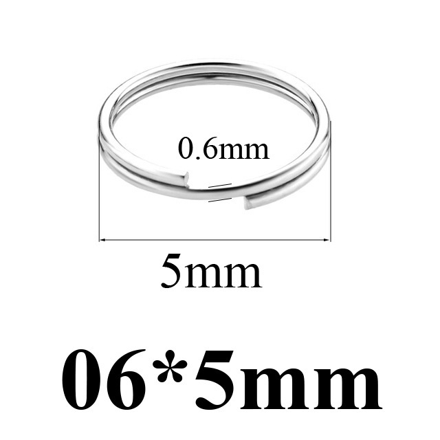 1000 pcs/bag Stainless Steel Mini Keychain Connector Rings DIY Accessories