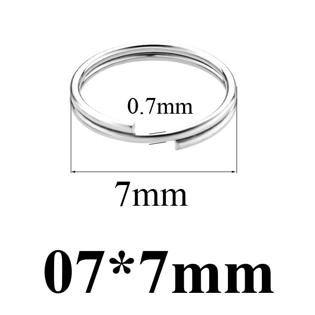 1000 pcs/bag Stainless Steel Mini Keychain Connector Rings DIY Accessories