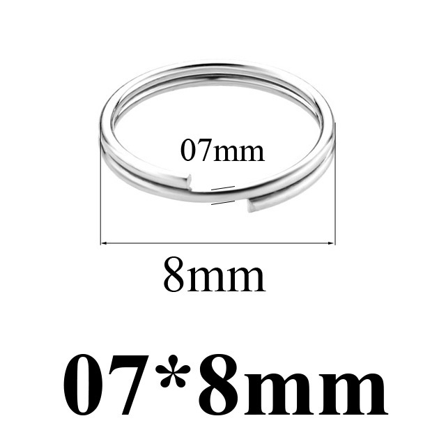 1000 pcs/bag Stainless Steel Mini Keychain Connector Rings DIY Accessories