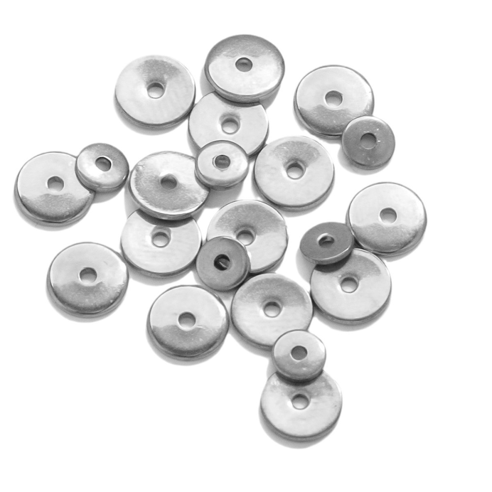 500 pcs/bag Stainless Steel Spacer Beads DIY Accessories