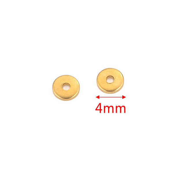 500 pcs/bag Stainless Steel Spacer Beads DIY Accessories