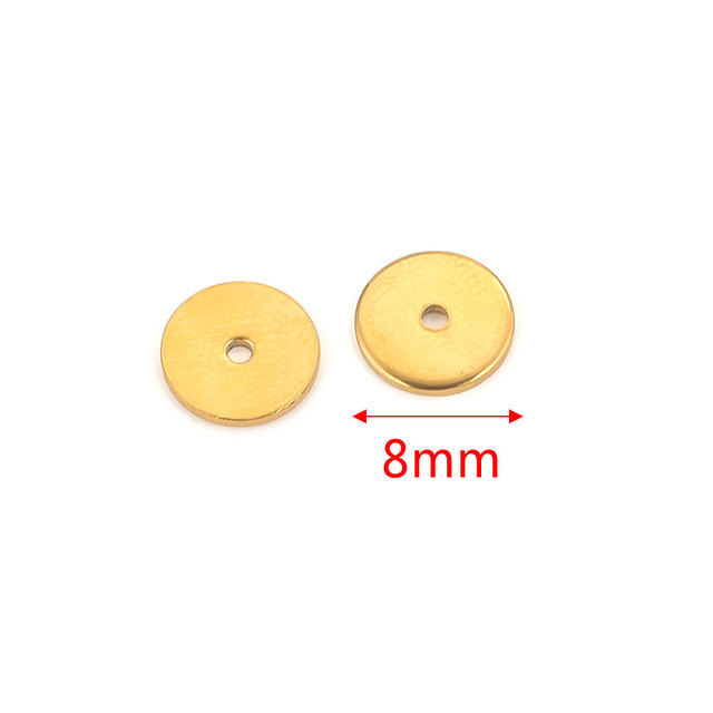 500 pcs/bag Stainless Steel Spacer Beads DIY Accessories
