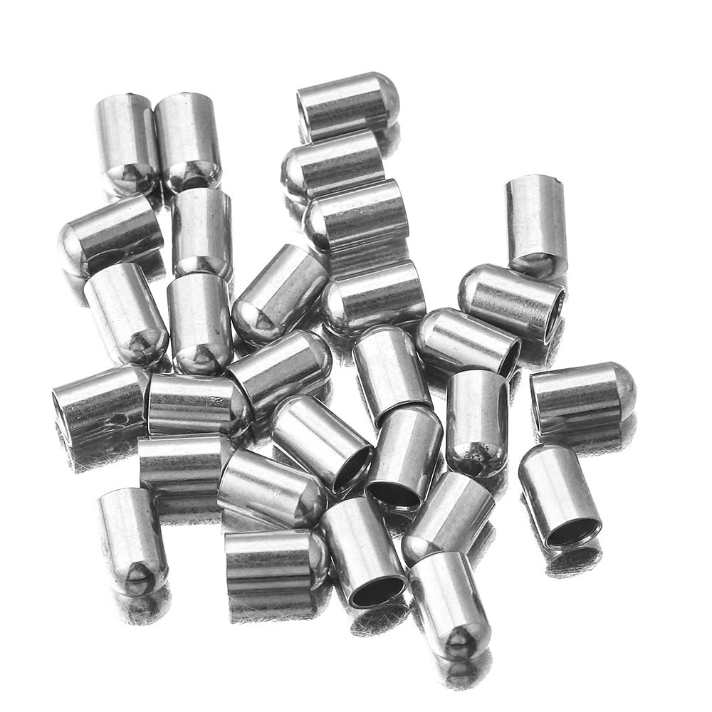 120 pcs/bag stainless steel buckets, rope caps, end buckles, DIY accessories