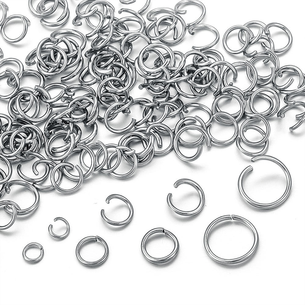 1000 pieces/bag Stainless Steel Jump Rings, DIY Accessories