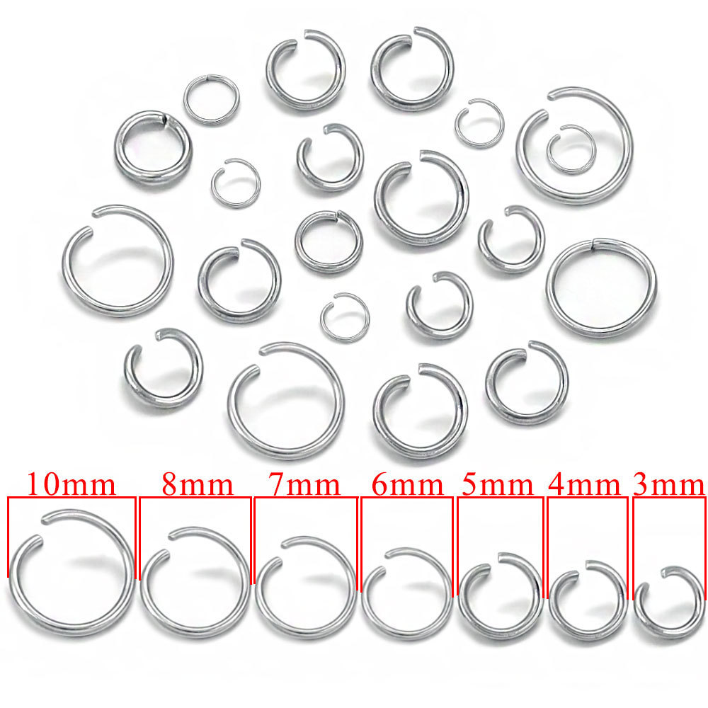 1000 pieces/bag Stainless Steel Jump Rings, DIY Accessories