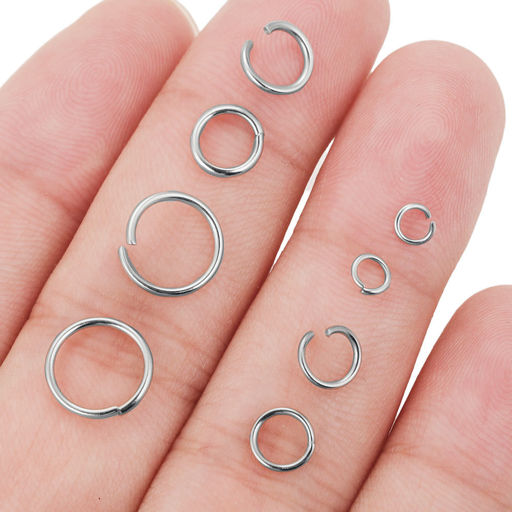 1000 pieces/bag Stainless Steel Jump Rings, DIY Accessories