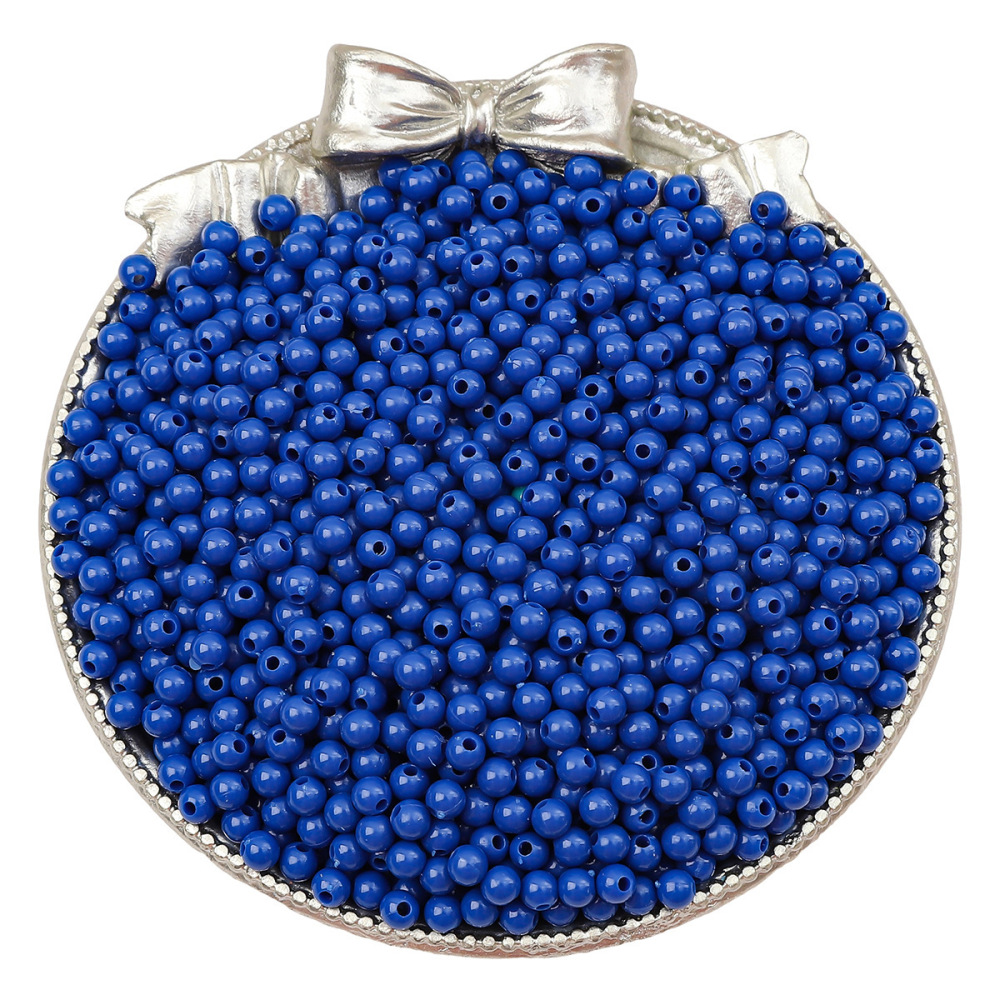 5000 pcs/bag 4mm solid color acrylic round beads for DIY beading