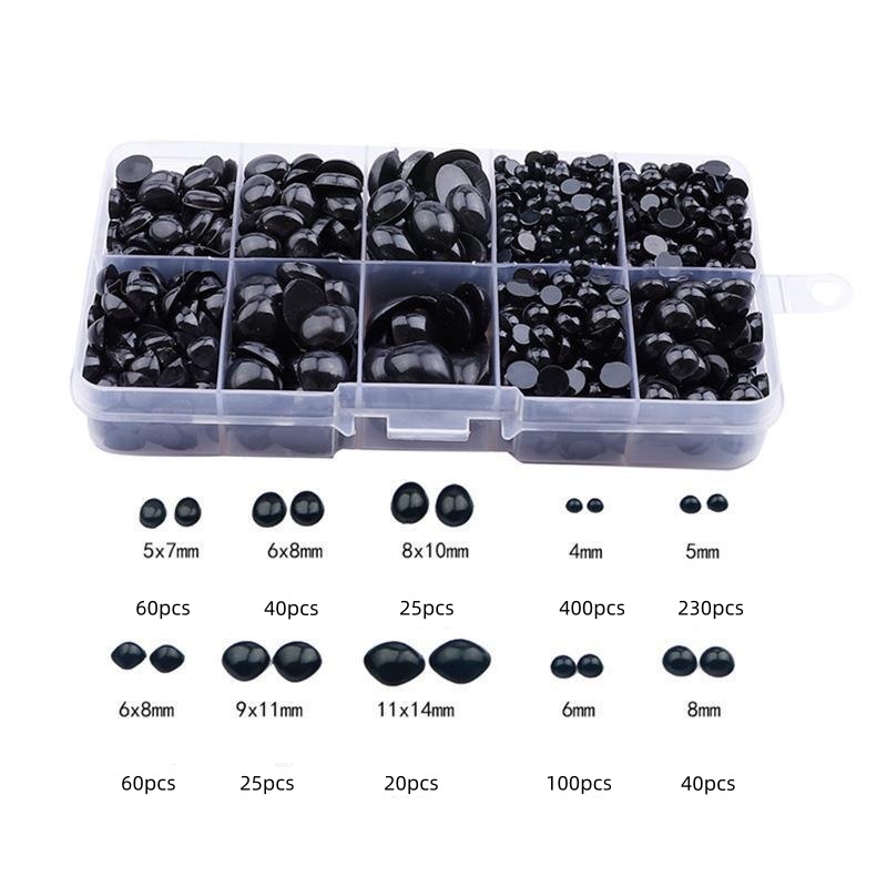 Acrylic Triangular Animal Nose Flat Beads DIY Beads
