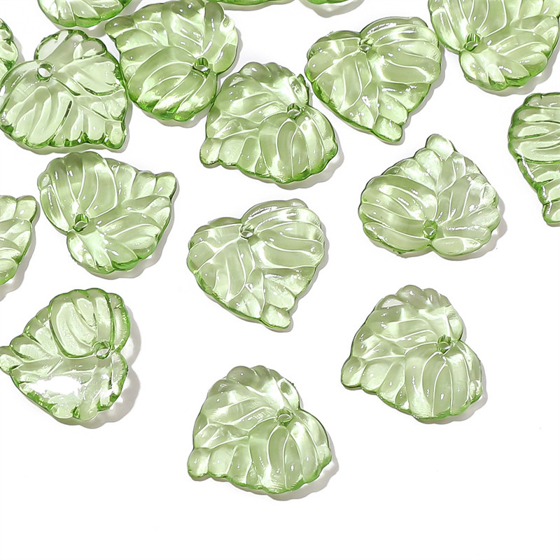 500 pcs/bag Acrylic Mini Tree Leaf Beads DIY Beads