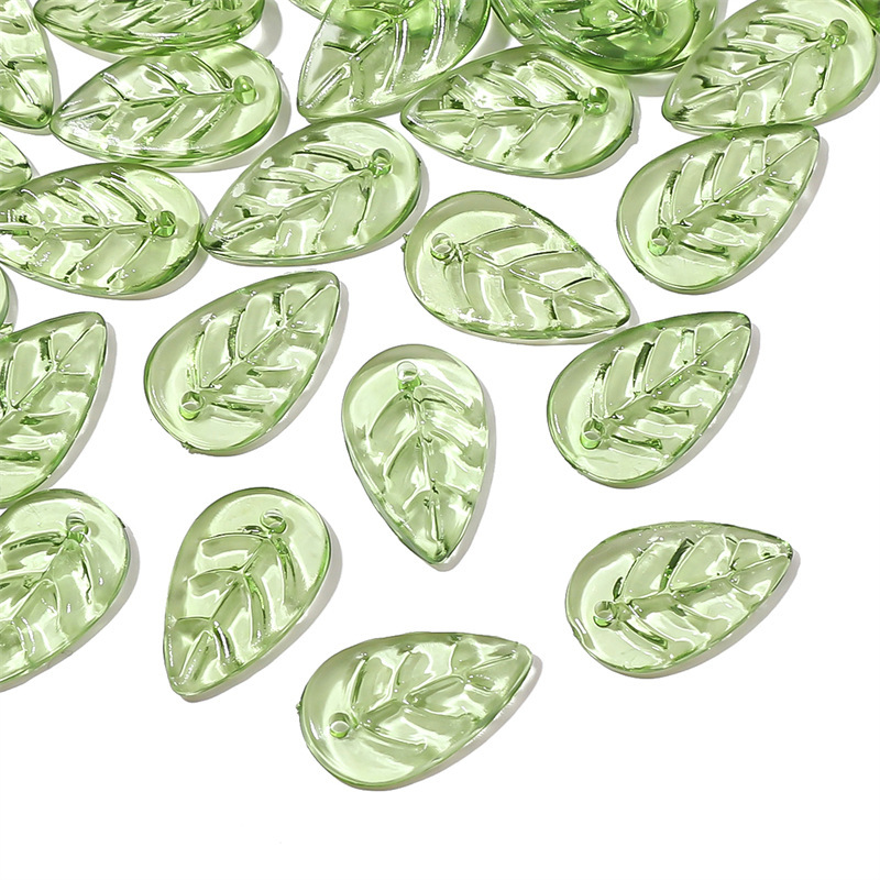500 pcs/bag Acrylic Mini Tree Leaf Beads DIY Beads