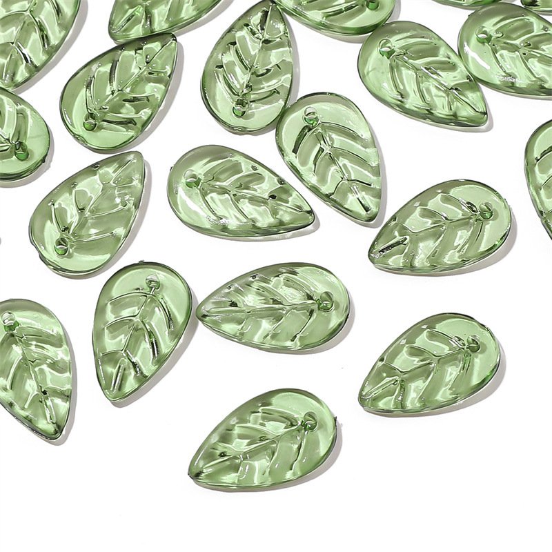 500 pcs/bag Acrylic Mini Tree Leaf Beads DIY Beads