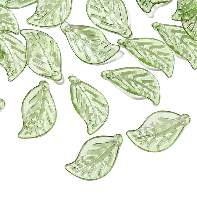 500 pcs/bag Acrylic Mini Tree Leaf Beads DIY Beads
