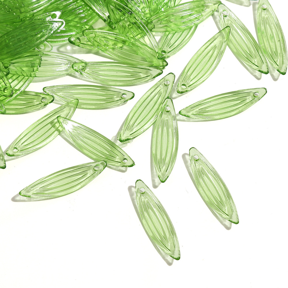 500 pcs/bag Acrylic Mini Tree Leaf Beads DIY Beads