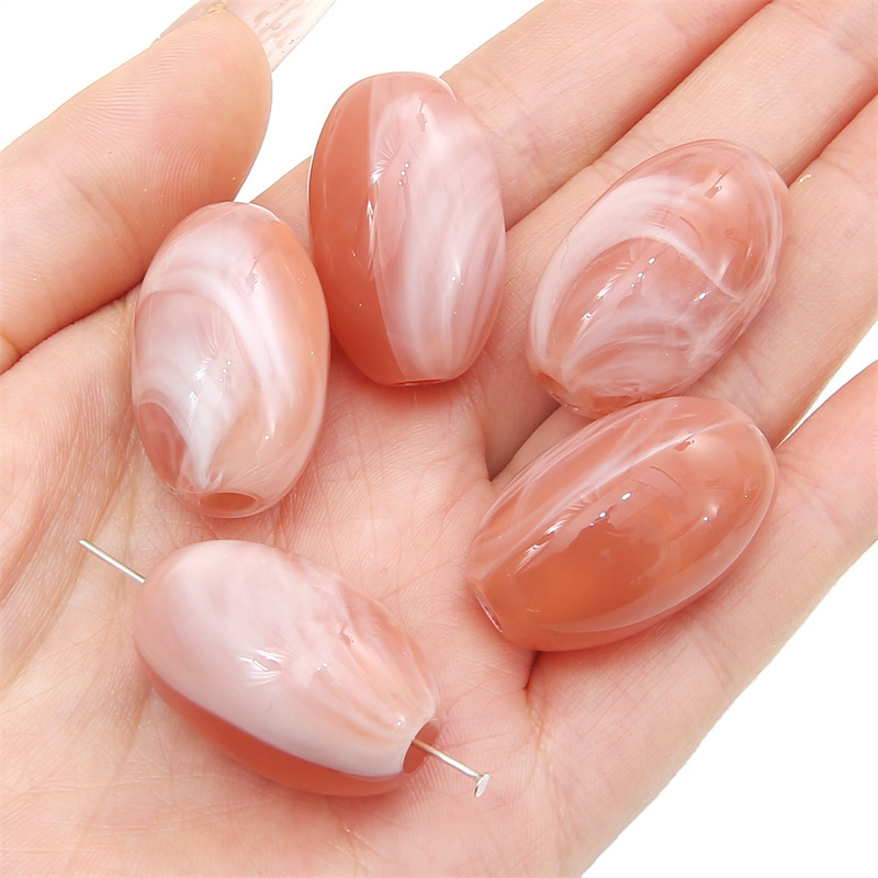 500g/bag Acrylic Large Hole Irregular Shaped Loose Beads for DIY Beads