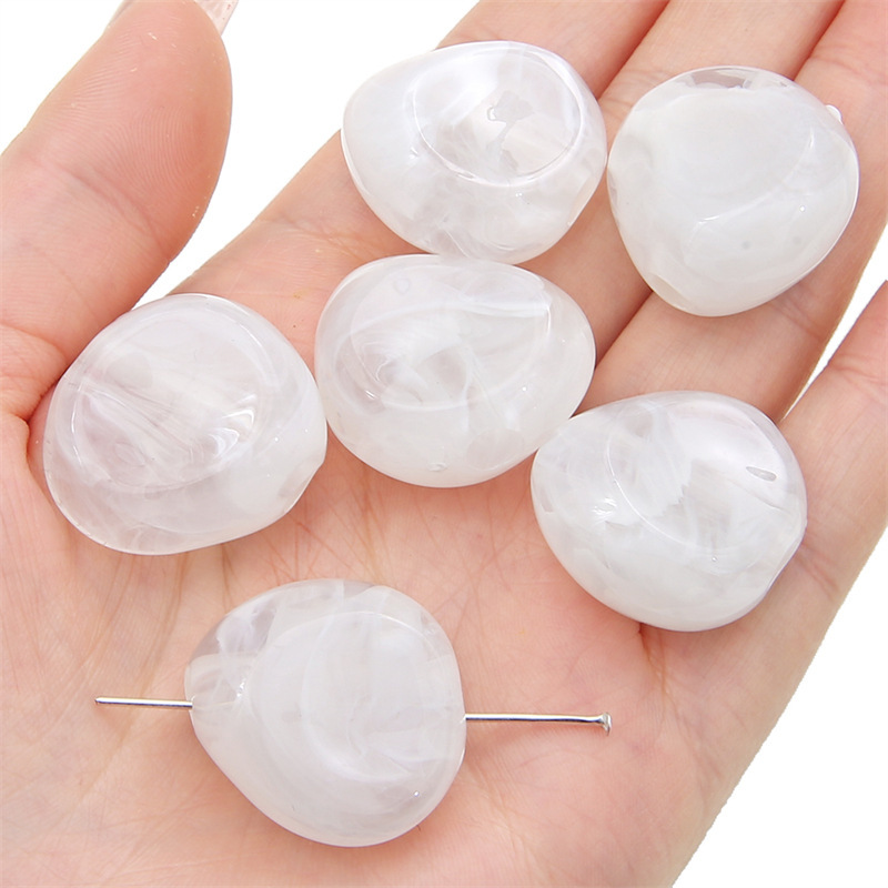 500g/bag Acrylic Large Hole Irregular Shaped Loose Beads for DIY Beads