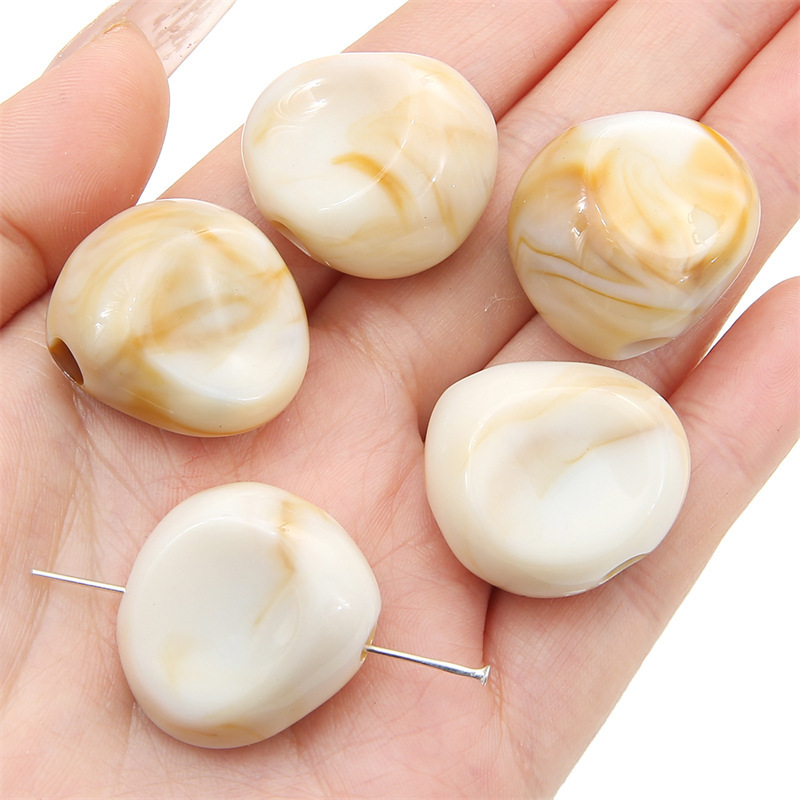 500g/bag Acrylic Large Hole Irregular Shaped Loose Beads for DIY Beads