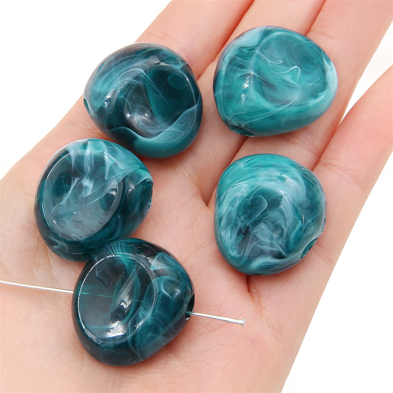 500g/bag Acrylic Large Hole Irregular Shaped Loose Beads for DIY Beads