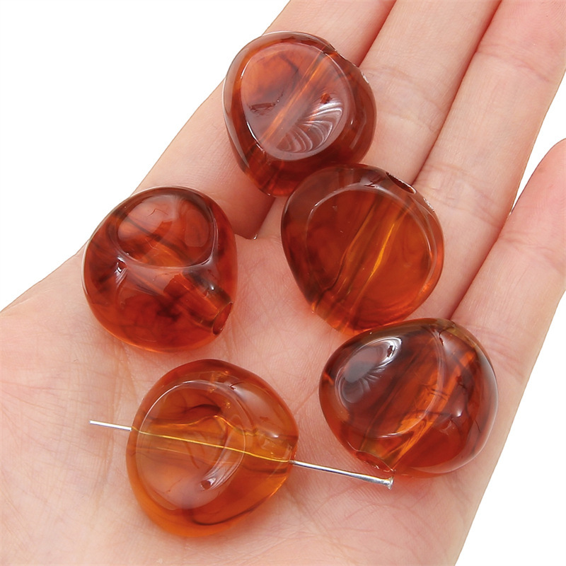 500g/bag Acrylic Large Hole Irregular Shaped Loose Beads for DIY Beads