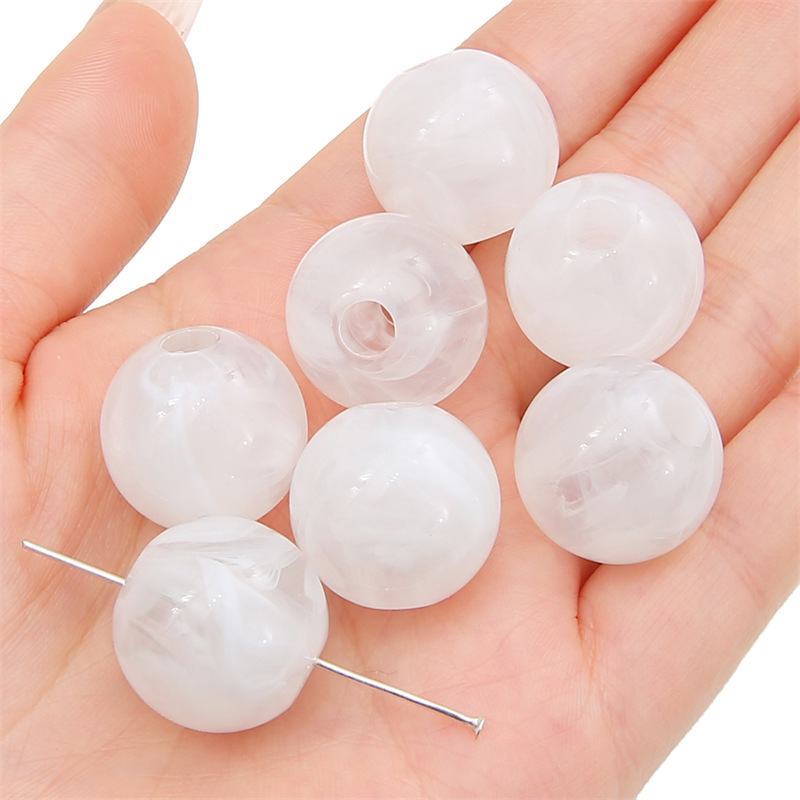 500g/bag Acrylic Large Hole Irregular Shaped Loose Beads for DIY Beads